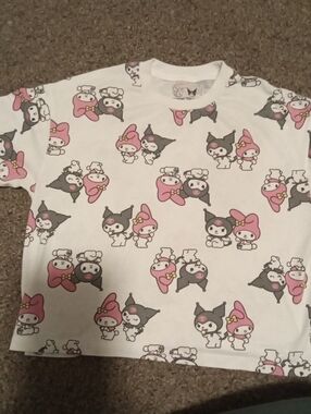 SANRIO MY MELODY & KUROMI CROP TOP